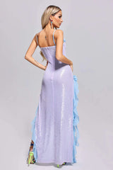 Vestido largo con lentejuelas Amanda