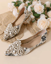 Women's Elegant Daily Pearl Flat Shoes