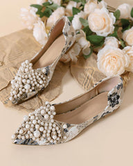 Women's Elegant Daily Pearl Flat Shoes
