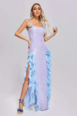 Vestido largo con lentejuelas Amanda