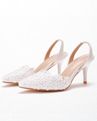 Women's Eelgant Lace Gore Heels