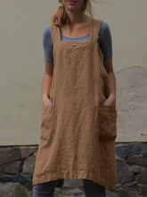 Vestido corto holgado con bolsillo - Corte A - Cuadrado - Tubo - Solid Home Service