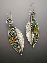 Vintage Leaf Earrings Necklace