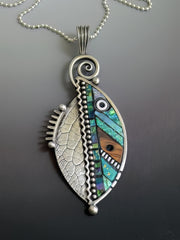 Vintage Leaf Earrings Necklace