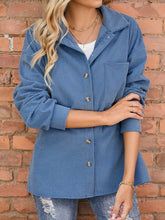 Cord-Cardigan mit Knöpfen