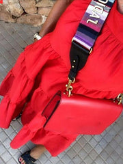 Lässiges ärmelloses Kleid mit Rundhalsausschnitt