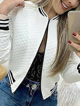 Chaqueta de béisbol con cremallera de moda