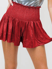 Lässige, locker fallende, kurze Sporthose