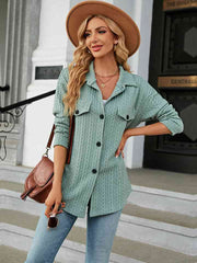 Collared Neck Long Sleeve Shirt