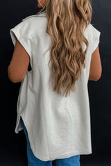 Weste mit Taschen und Knopfleiste