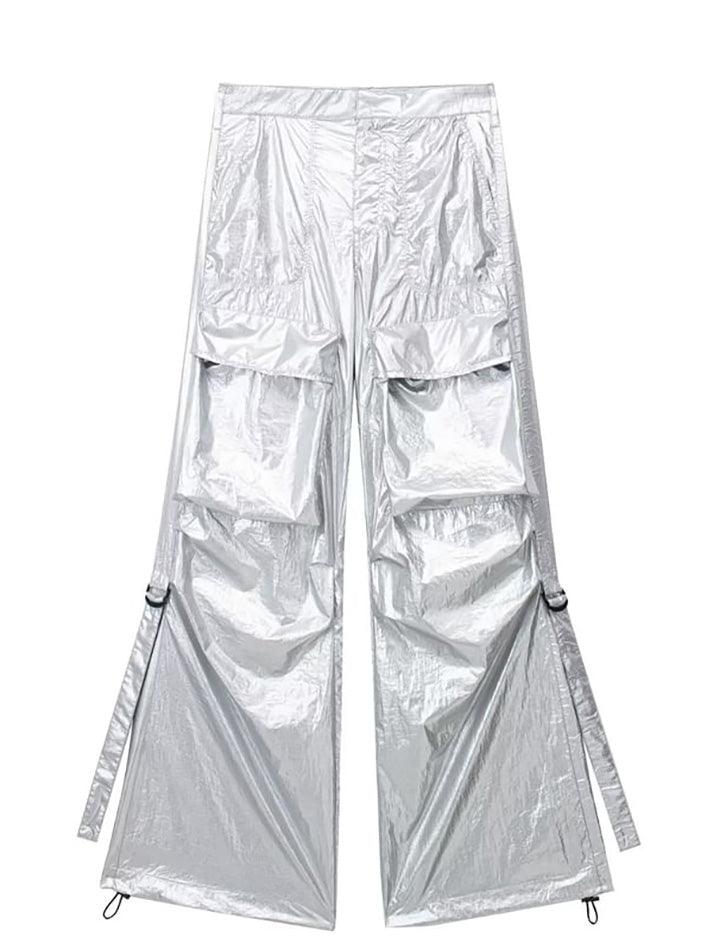 Plain Wide Leg Cargo Pants - HouseofHalley