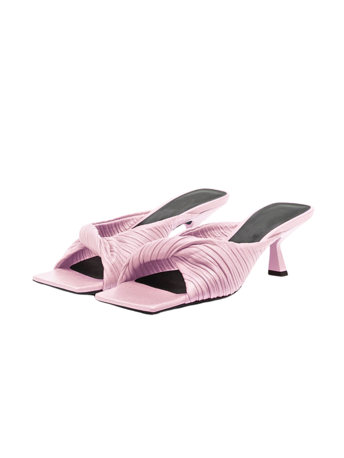 Tilly Pleated Heeled Mules