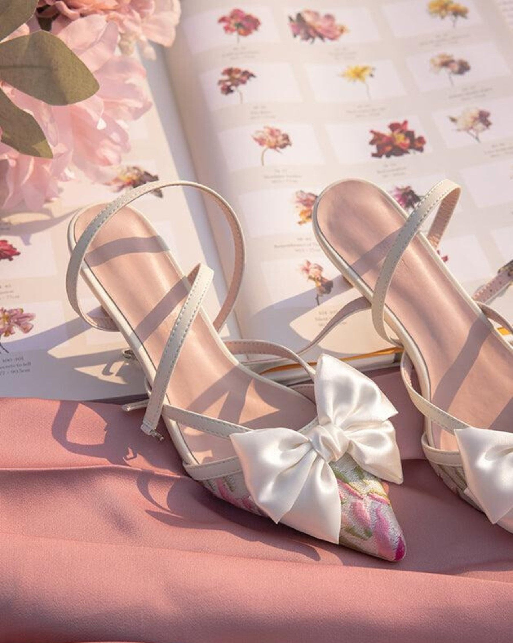 Aleyna Satin Bow Heels