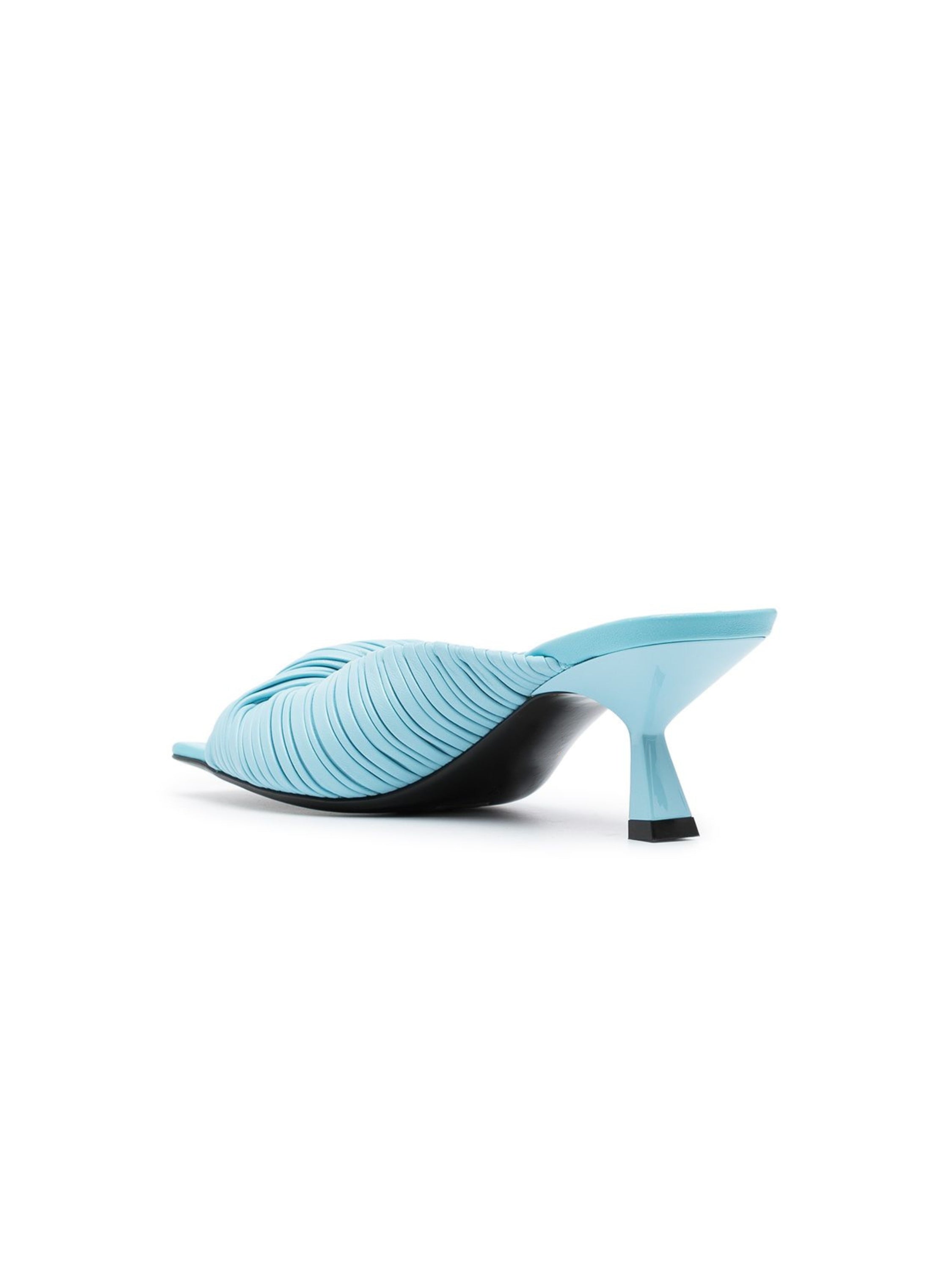 Tilly Pleated Heeled Mules