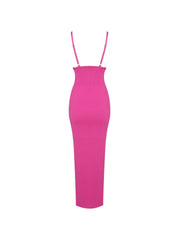 Maya Bandage Slit Midi Dress