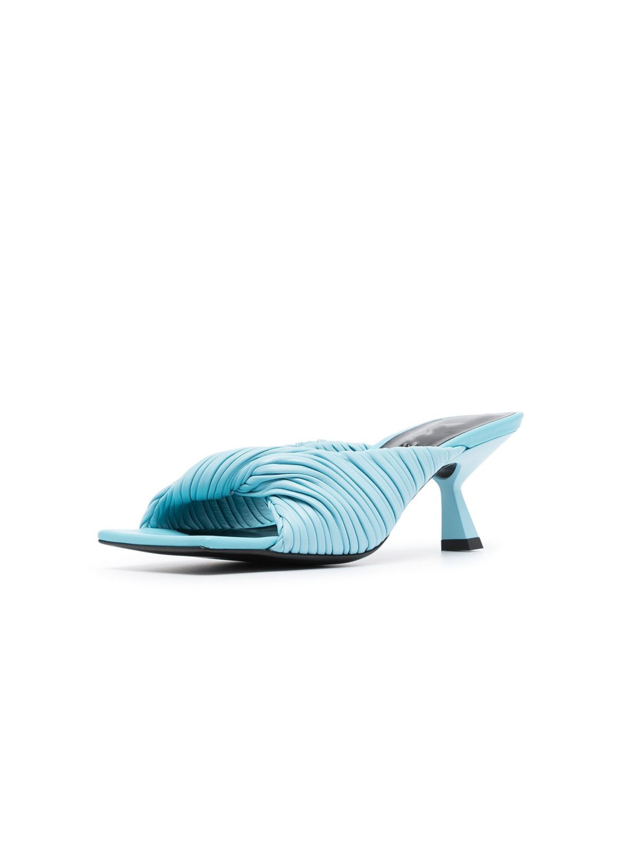 Tilly Pleated Heeled Mules
