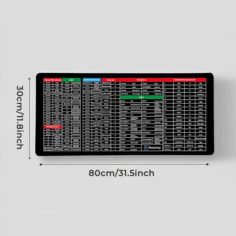 Anti-slip Keyboard Pad with Office Shortcuts