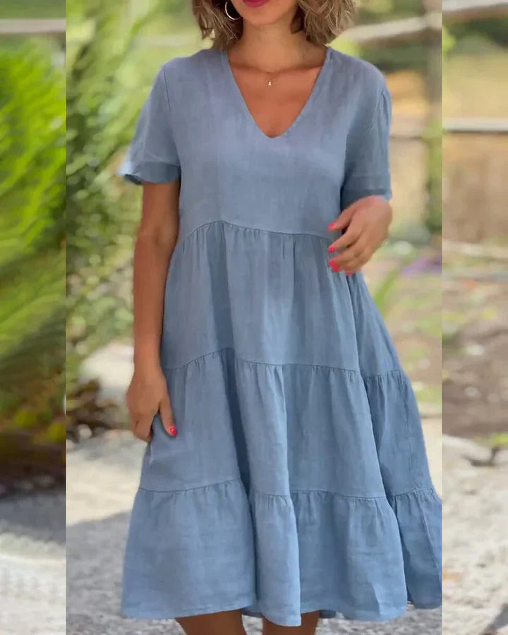 VIRELLAâ„?COTTON LINEN DRESS