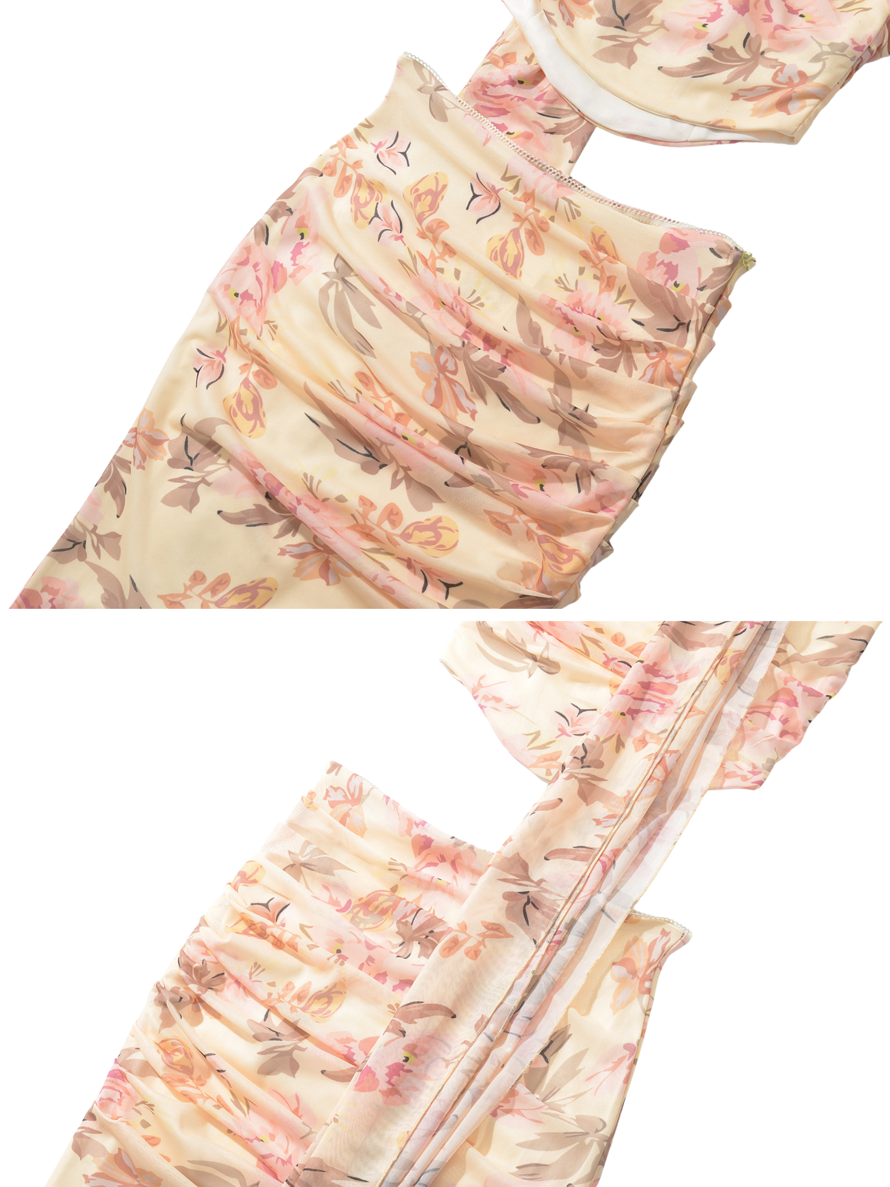 Anessa Floral Corset Top & Skirt Set