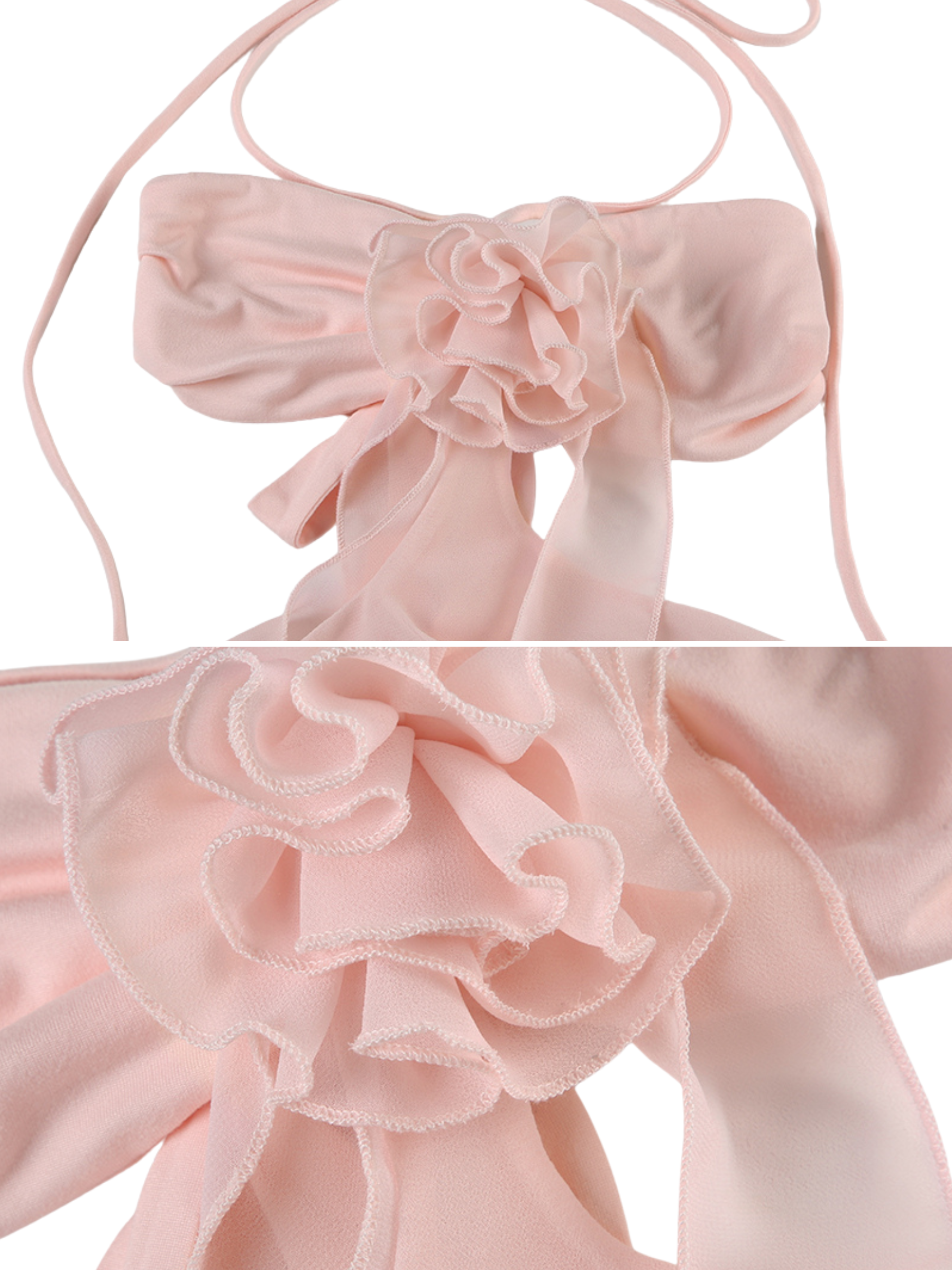 Boston Ruffle Mesh Top