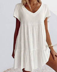 Alessandra - Casual Loose Short-Sleeve Dress