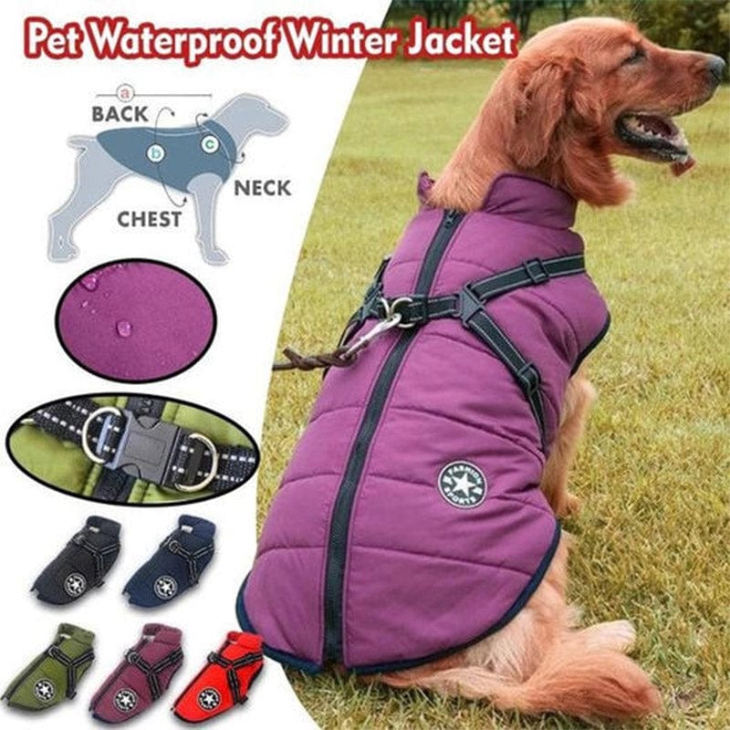 Doggyâ„?- Waterproof Winter Dog Jacket With Built-In Harness