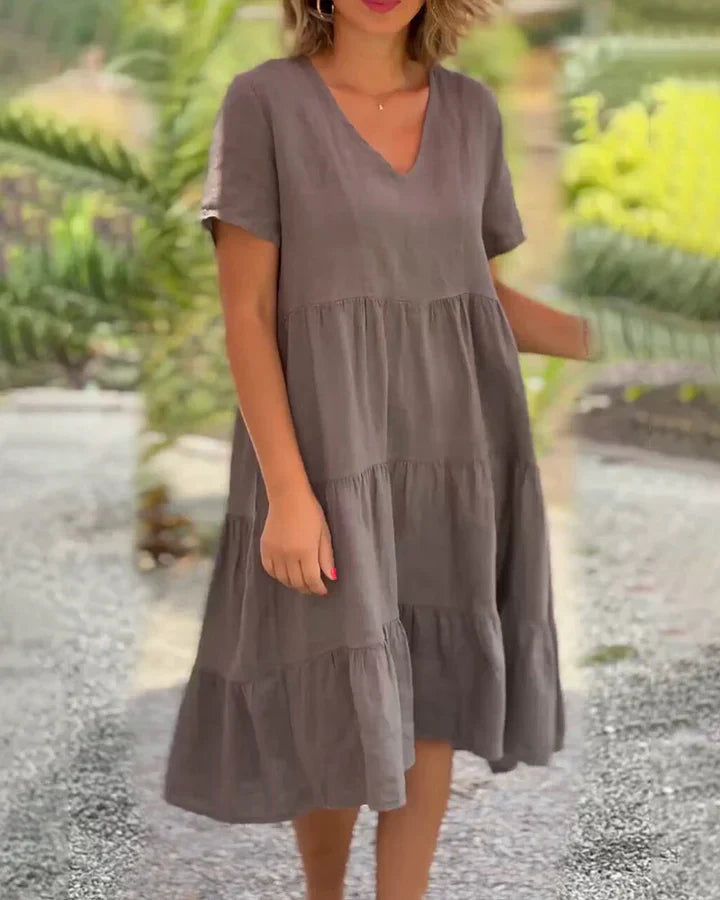 VIRELLAâ„?COTTON LINEN DRESS