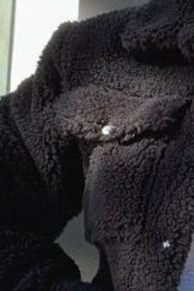 Jacke mit Druckknopfkragen und Taschen