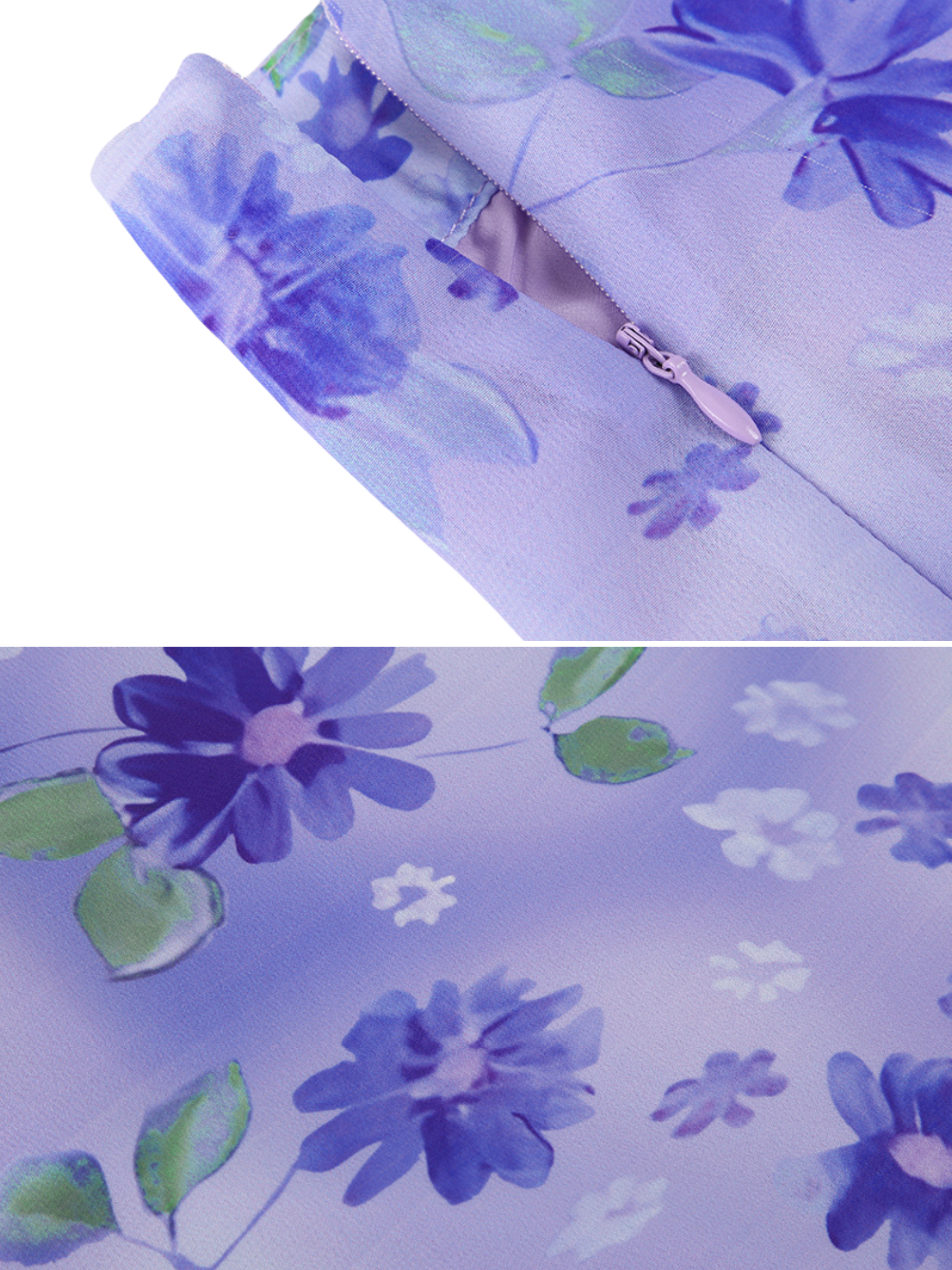 Rinoa Floral Mesh Midi Skirt