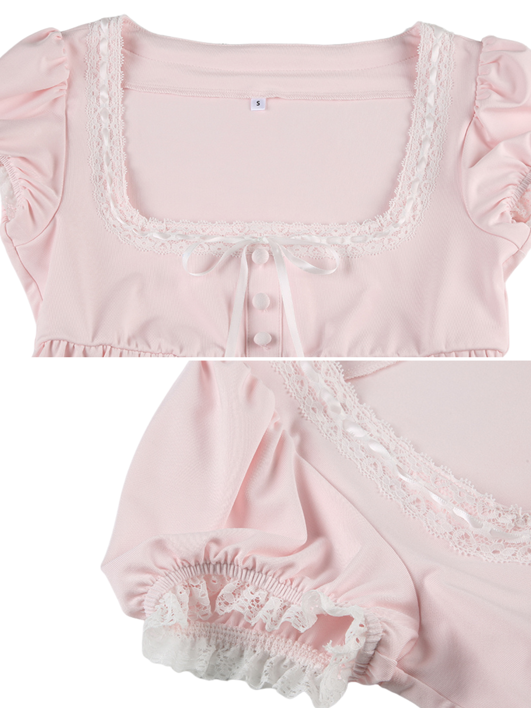 Honey Lace Trim Baby Tee