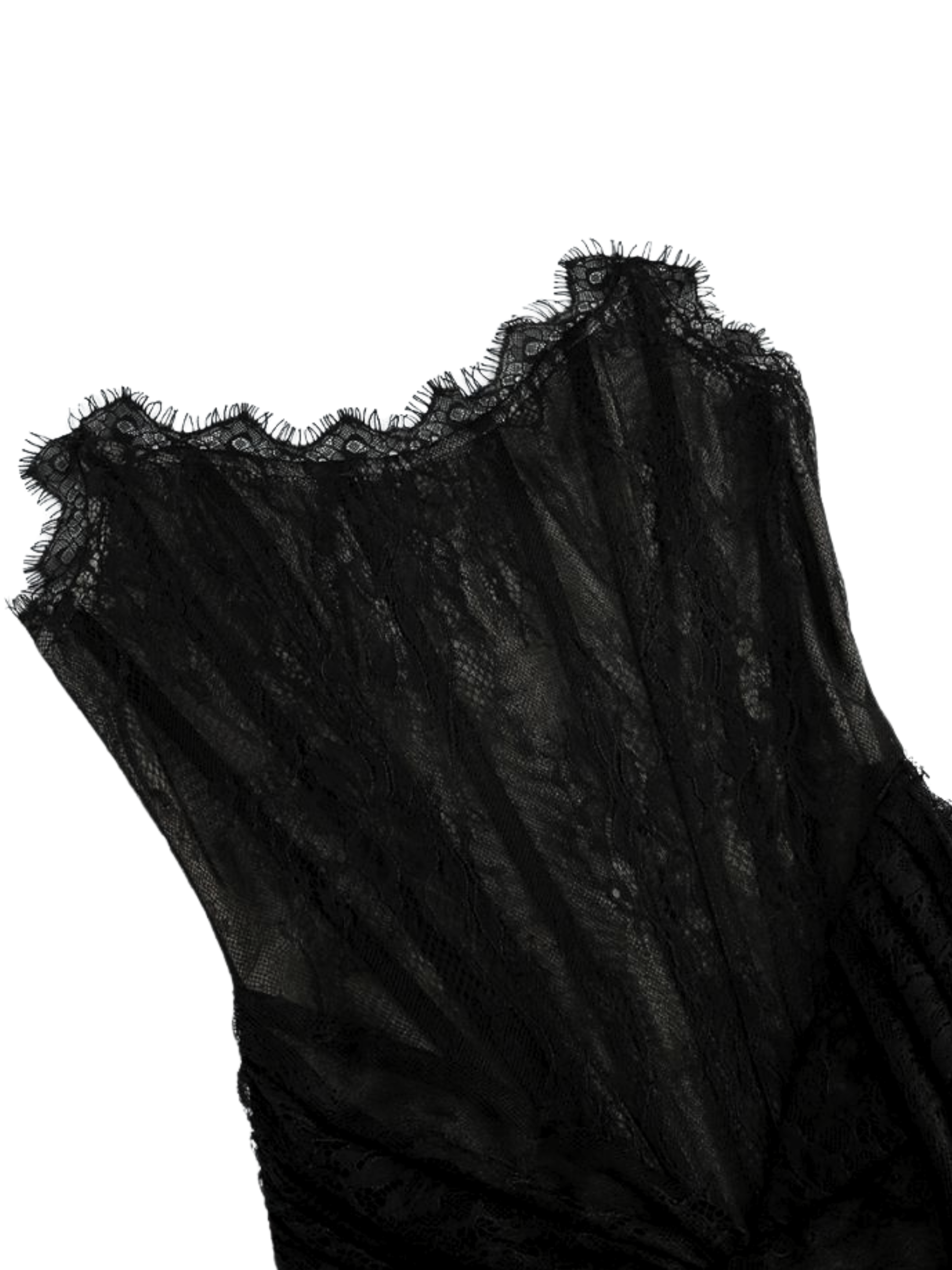 Dasia Lace Mini Dress in Black