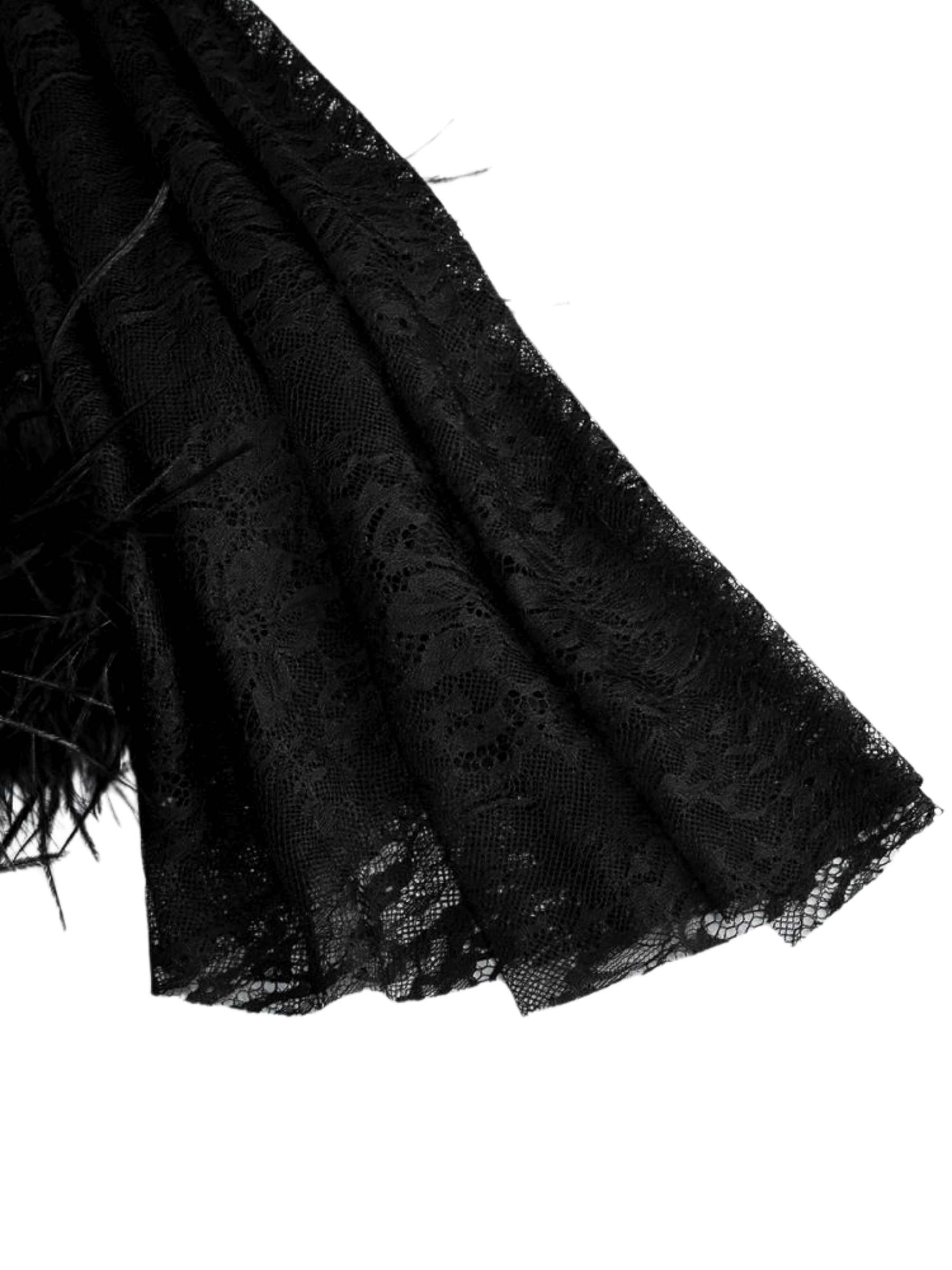 Dasia Lace Mini Dress in Black