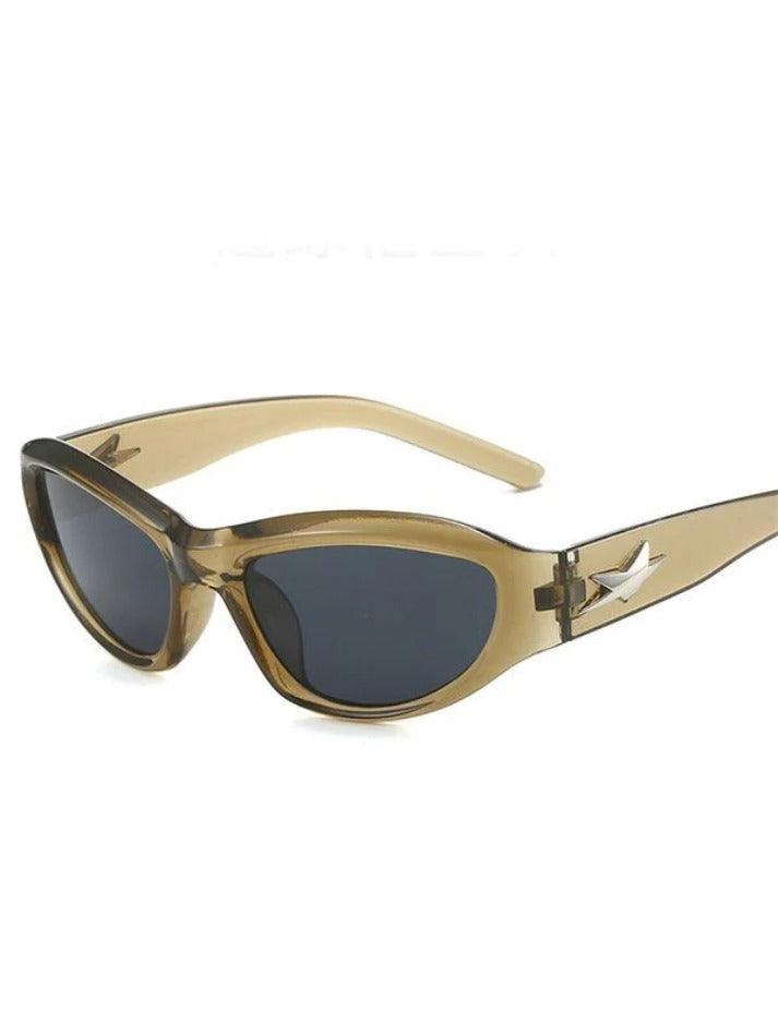 Star Embellish Cat Eye Futuristic Sunglasses - HouseofHalley