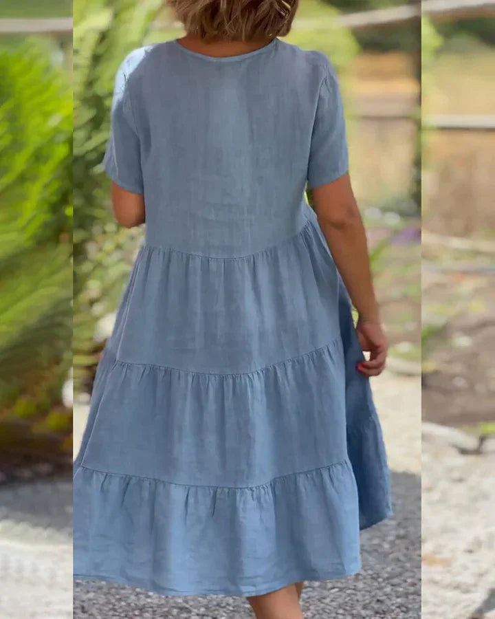 VIRELLAâ„?COTTON LINEN DRESS