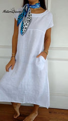 Short Sleeve Pocket Dress