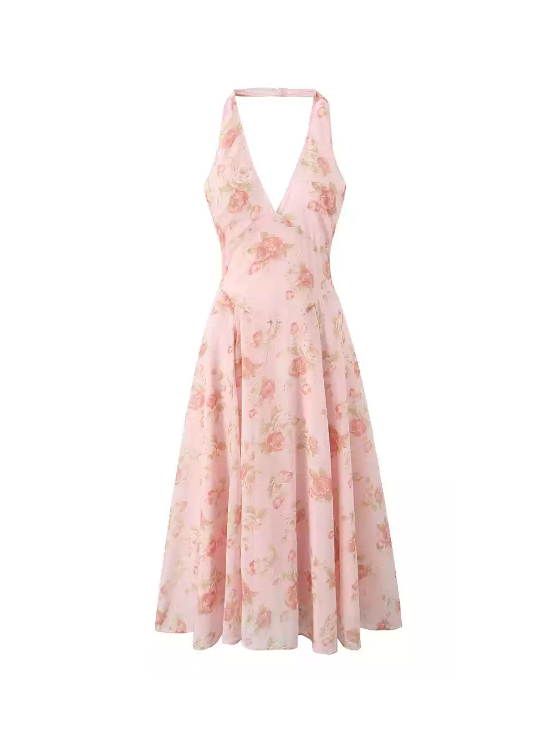 Dareen Floral Halter Midi Dress