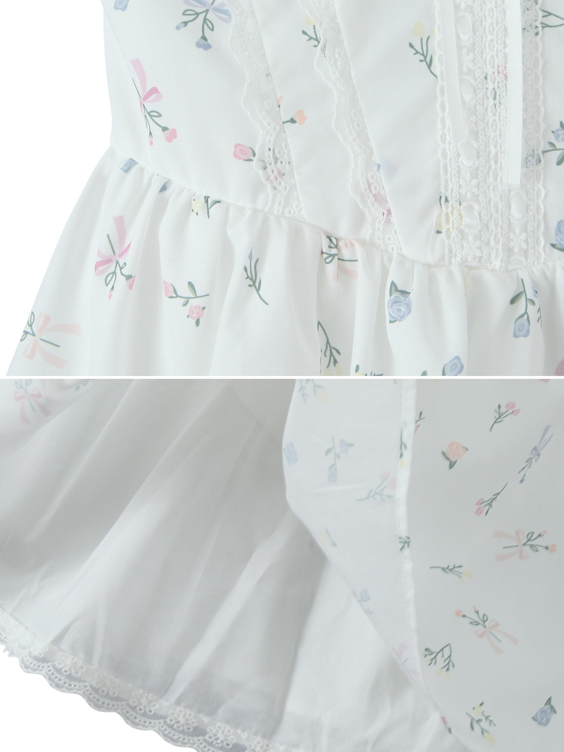 Pearl Strapless Floral Corset Mini Dress