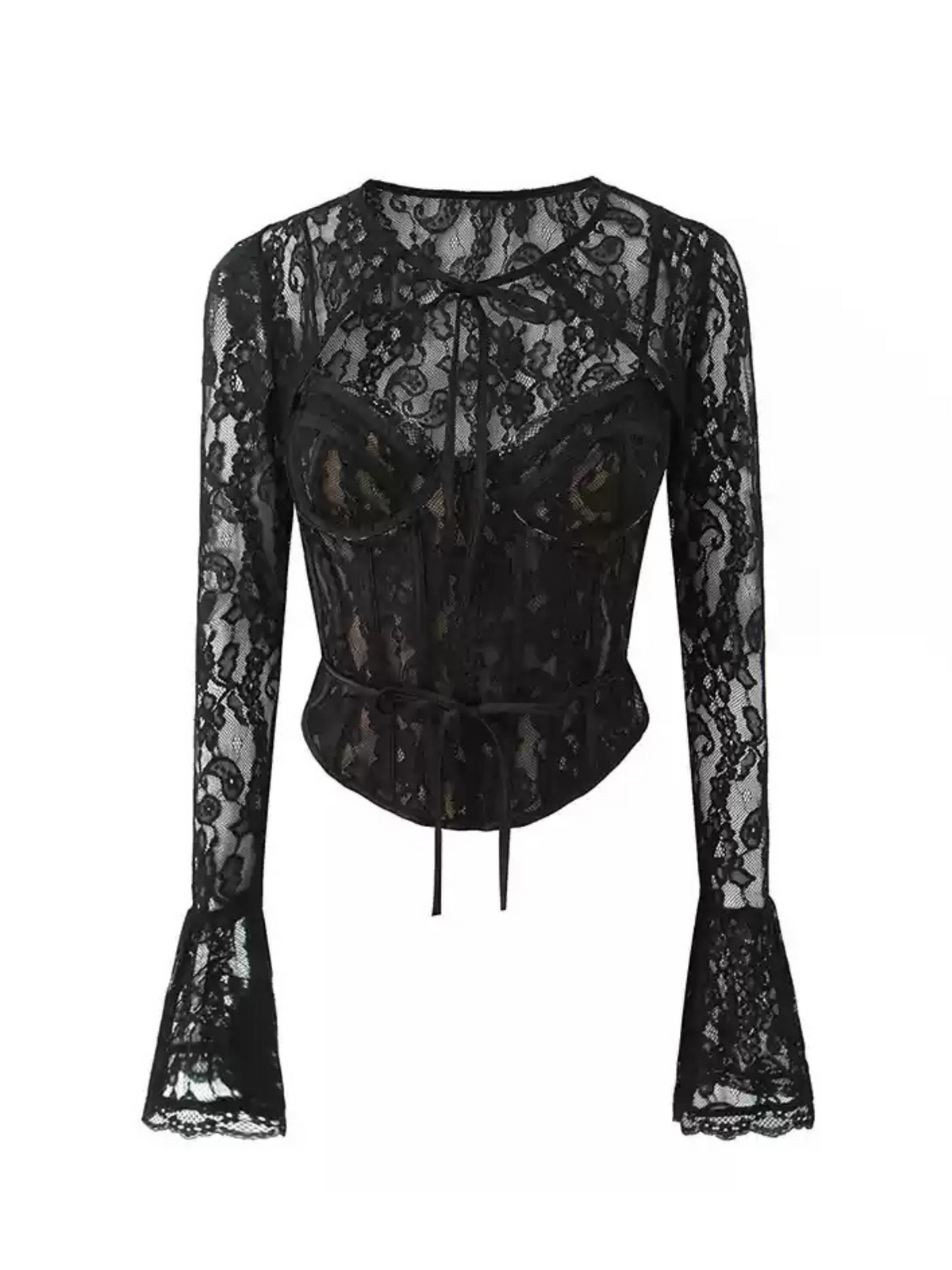 Saige Lace Corset Top Set