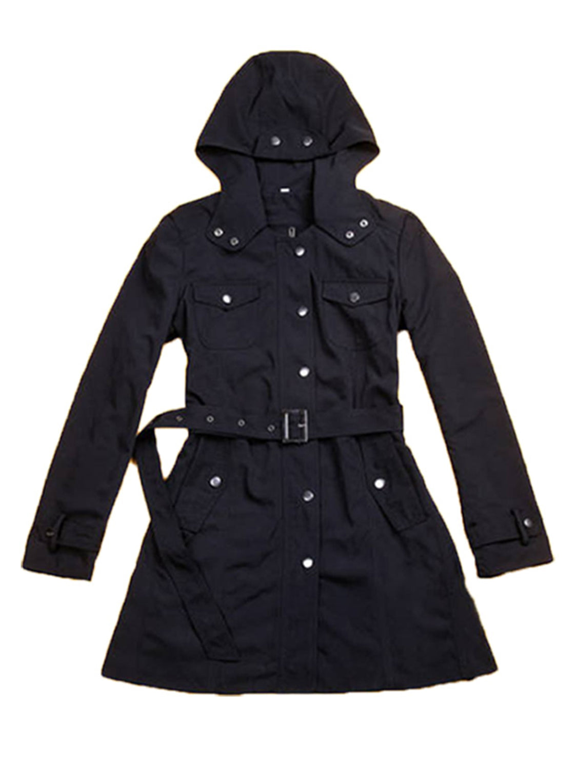 Chaqueta con capucha de tamaño completo y forro desmontable (tres modos de uso)