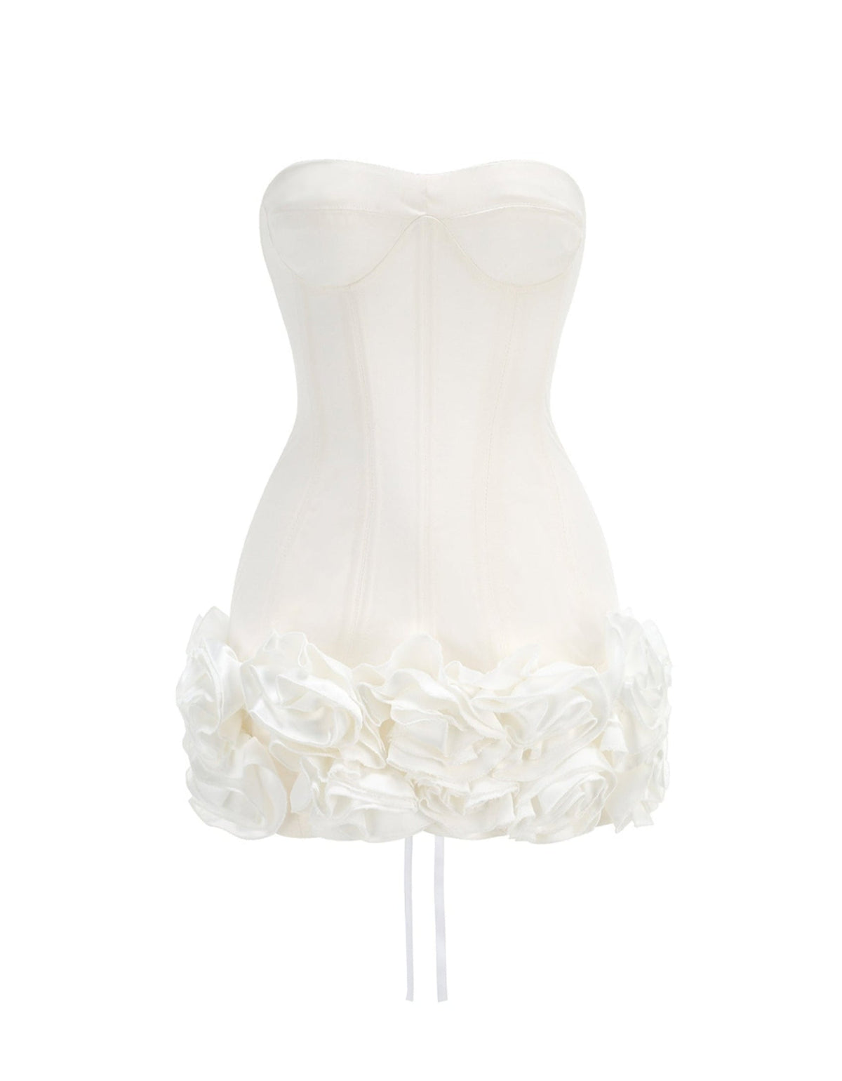 Inna Bloom Corset Mini Dress in White