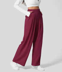 HIGH-WAISTED WORK TROUSERS