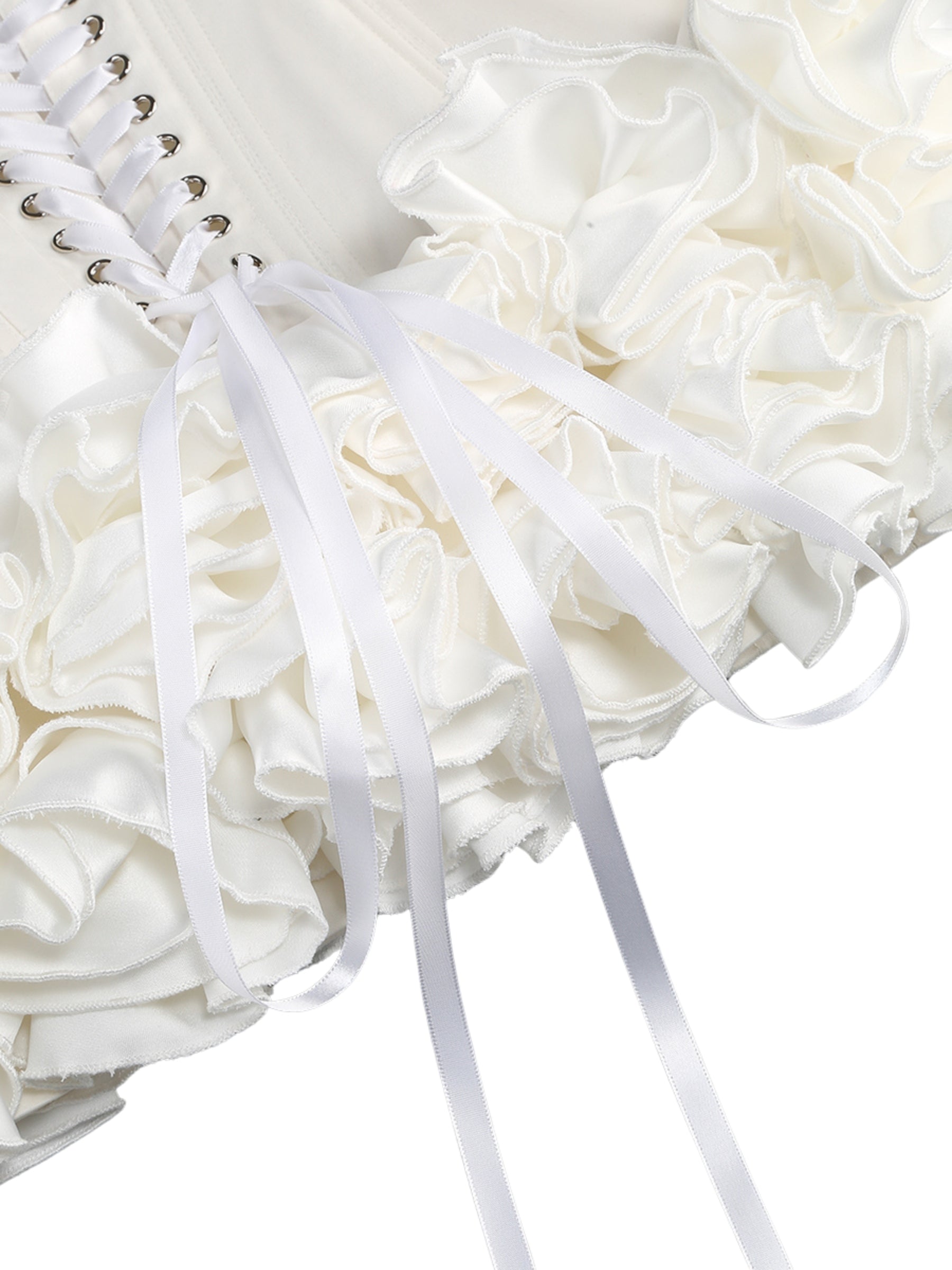 Inna Bloom Corset Mini Dress in White