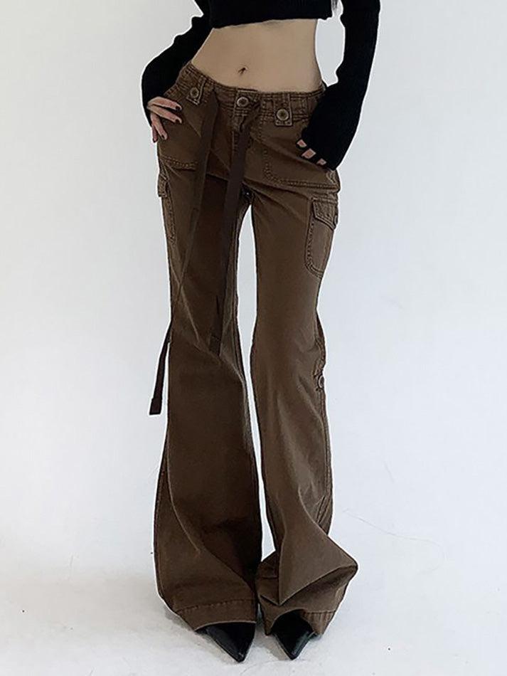 Low Waist Slim-Fit Boot-Cut Jeans