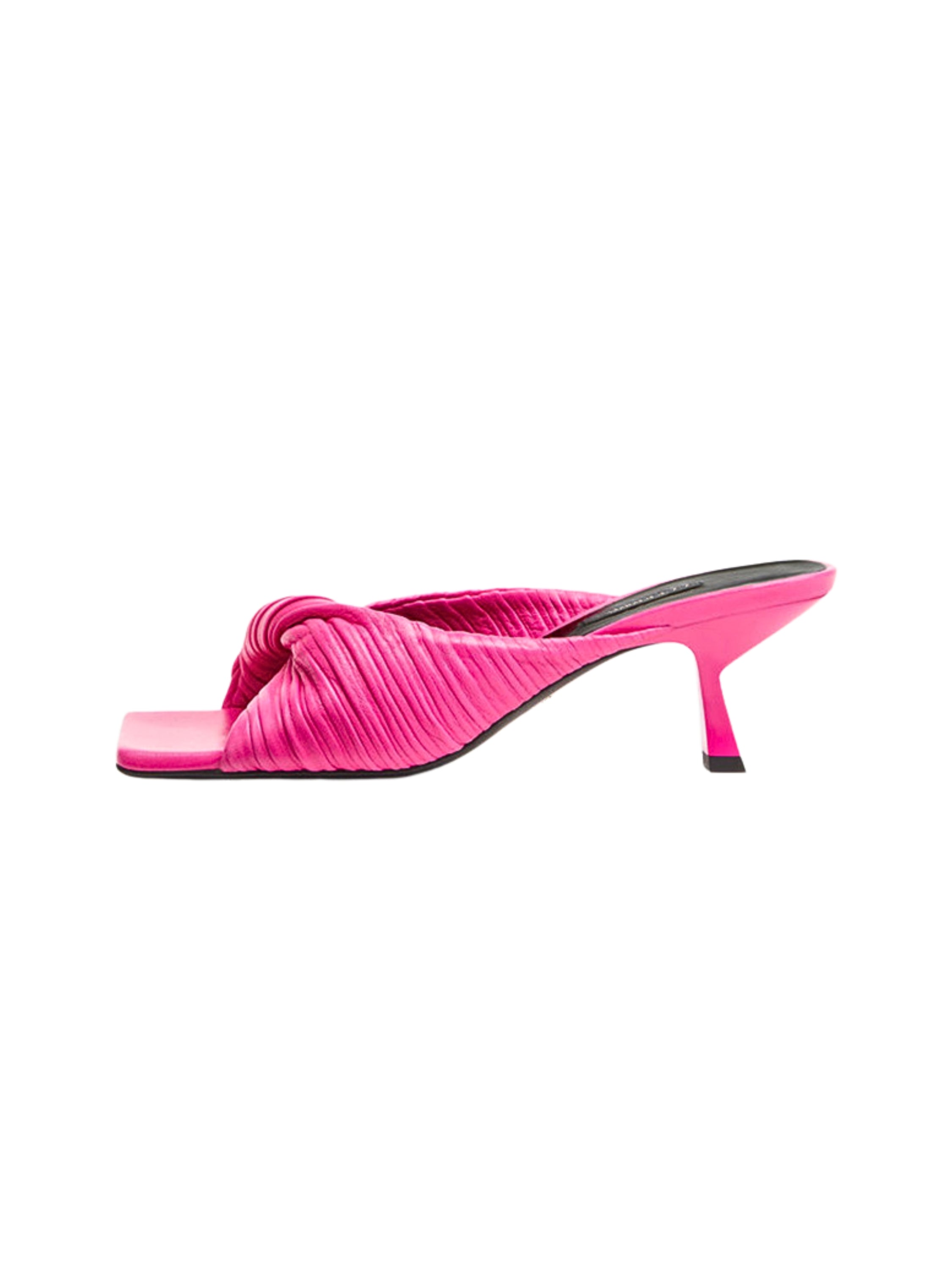 Tilly Pleated Heeled Mules