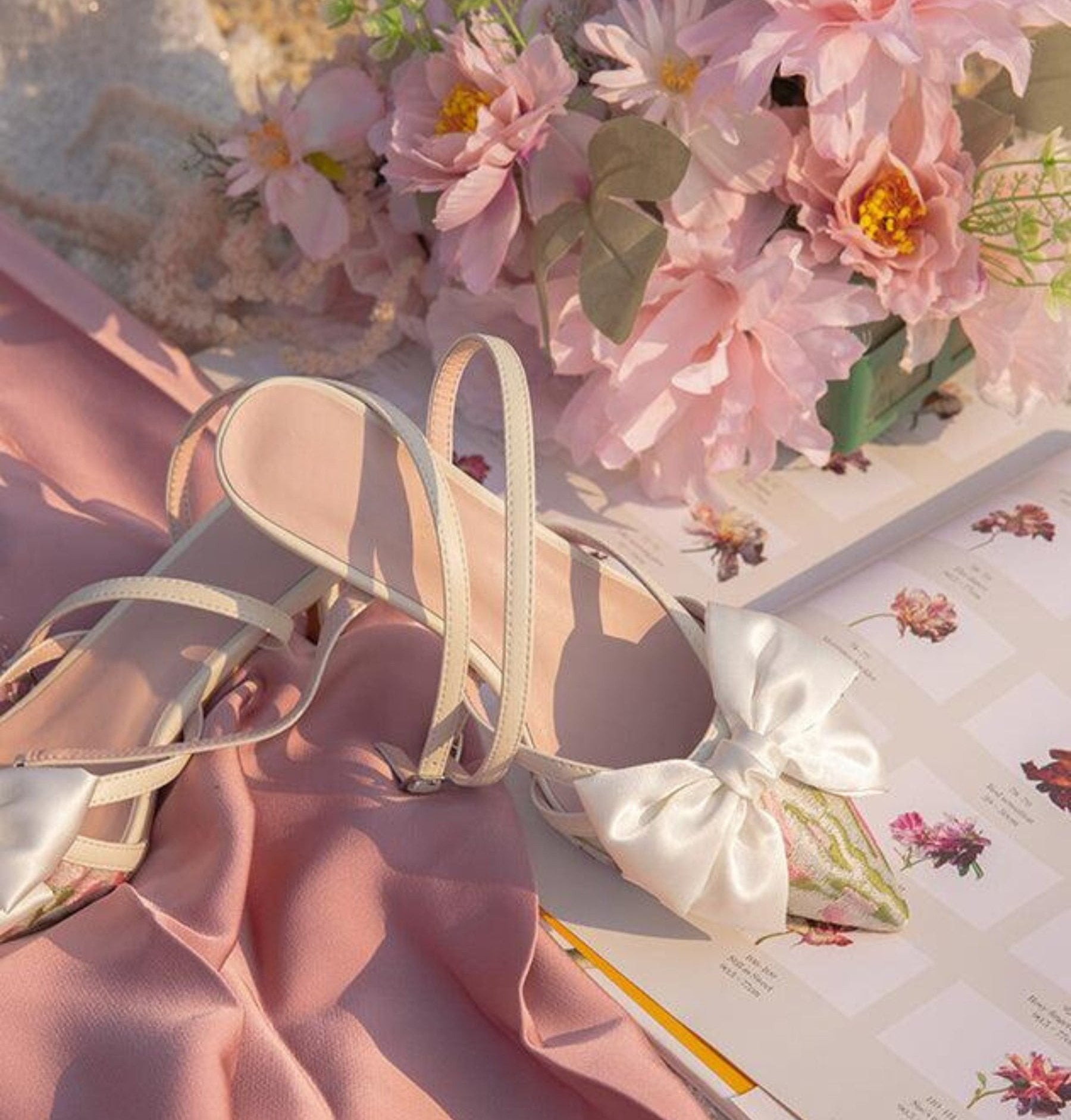Aleyna Satin Bow Heels