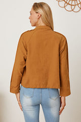 Jacke mit Reißverschluss und Druckknopftaschen