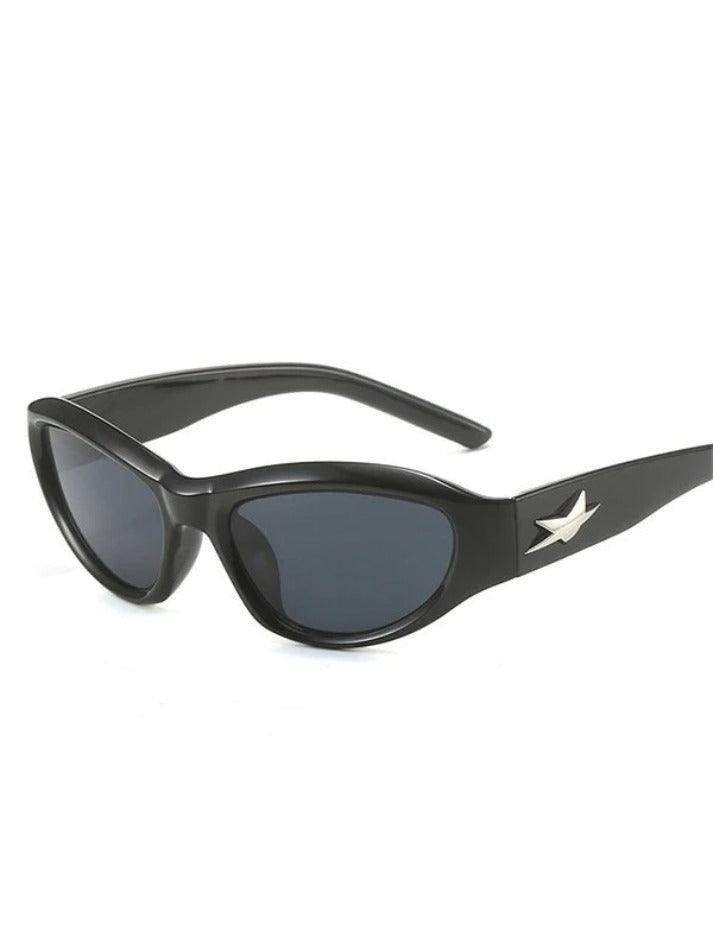 Star Embellish Cat Eye Futuristic Sunglasses - HouseofHalley