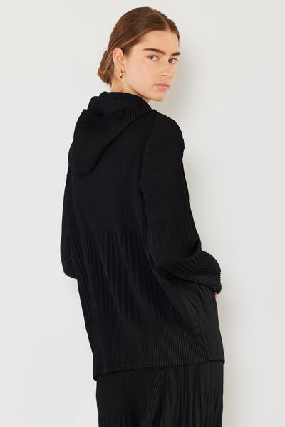 Marina West Swim Plissee-Jacke, Unisex, mit 2-Wege-Reißverschluss