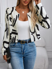 Langärmlige Jacke mit Reißverschluss