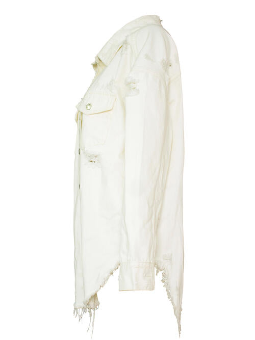 Jeansjacke mit Sternen und Taschen